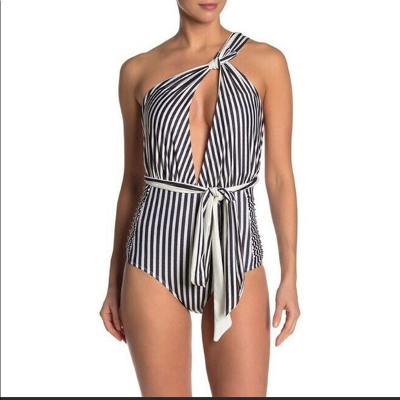Nicole Miller 6 Way Convertible One-Piece Swimsuit - Picture 1 of 5